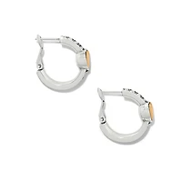 Mystery Of Love Golden Heart Hoop Earrings