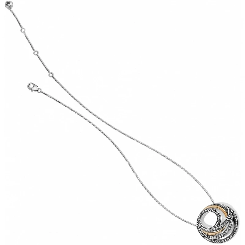 Neptune's Rings Two Tone Short Necklace