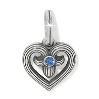 One Heart Azure Heart Charm