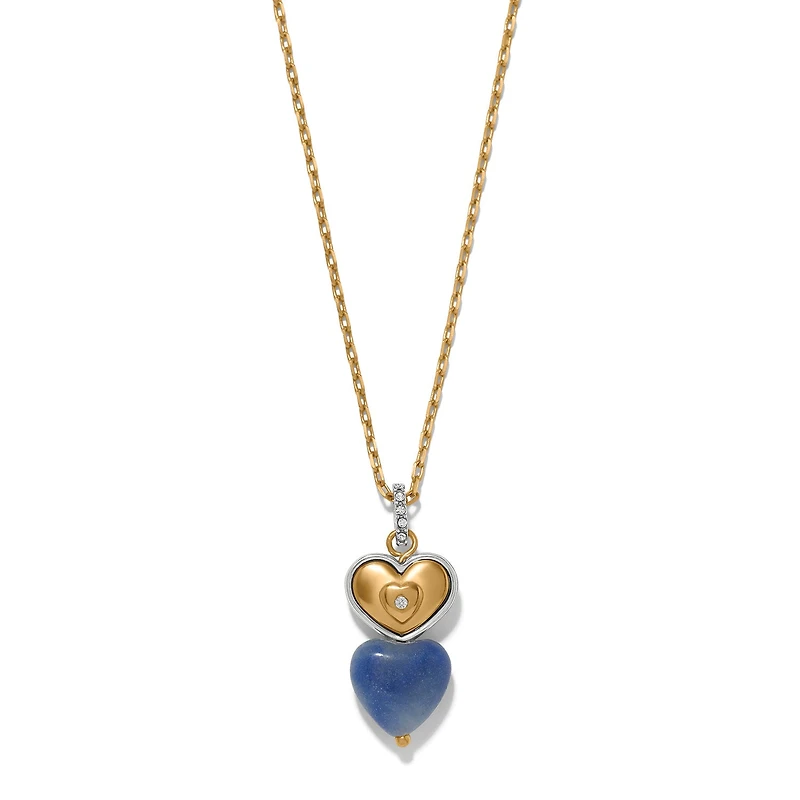 One Heart Duo Heart Petite Necklace