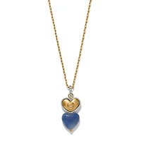One Heart Duo Heart Petite Necklace