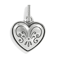 One Heart Etched Love Charm