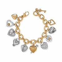 One Heart Large Charm Bracelet