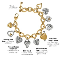 One Heart Large Charm Bracelet