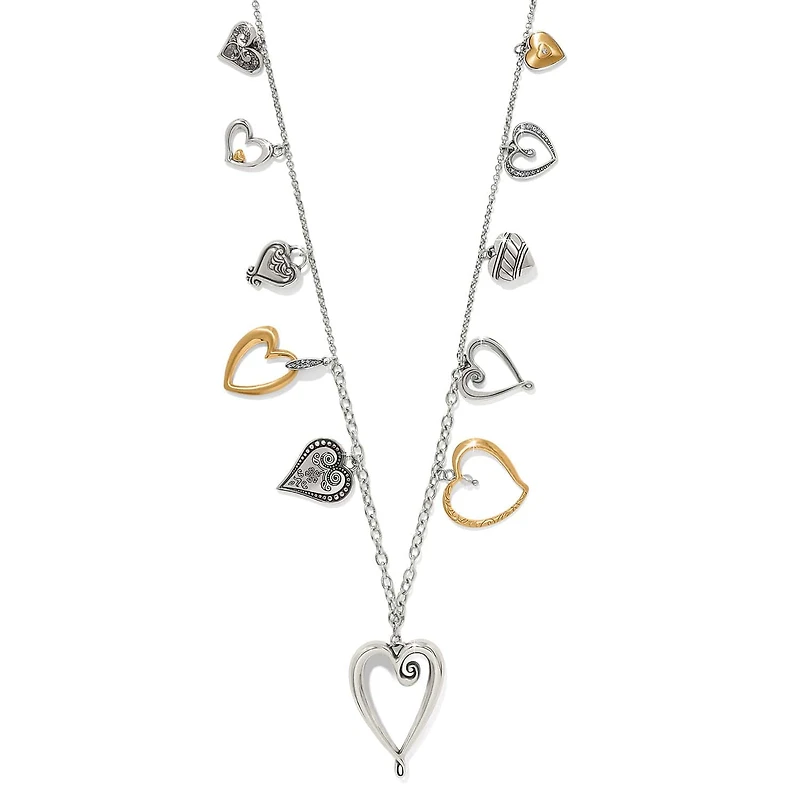 One Heart Large Long Necklace