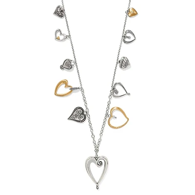 One Heart Large Long Necklace