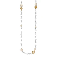 One Heart Pearl Long Necklace