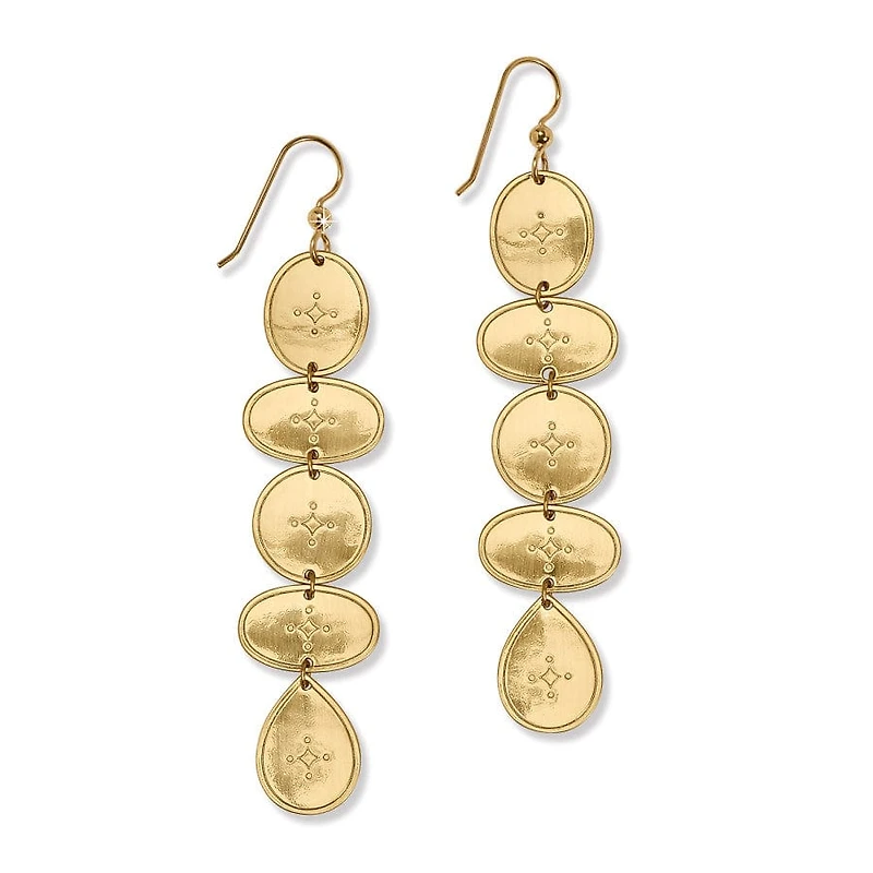 Palm Canyon Long French Wire Earrings