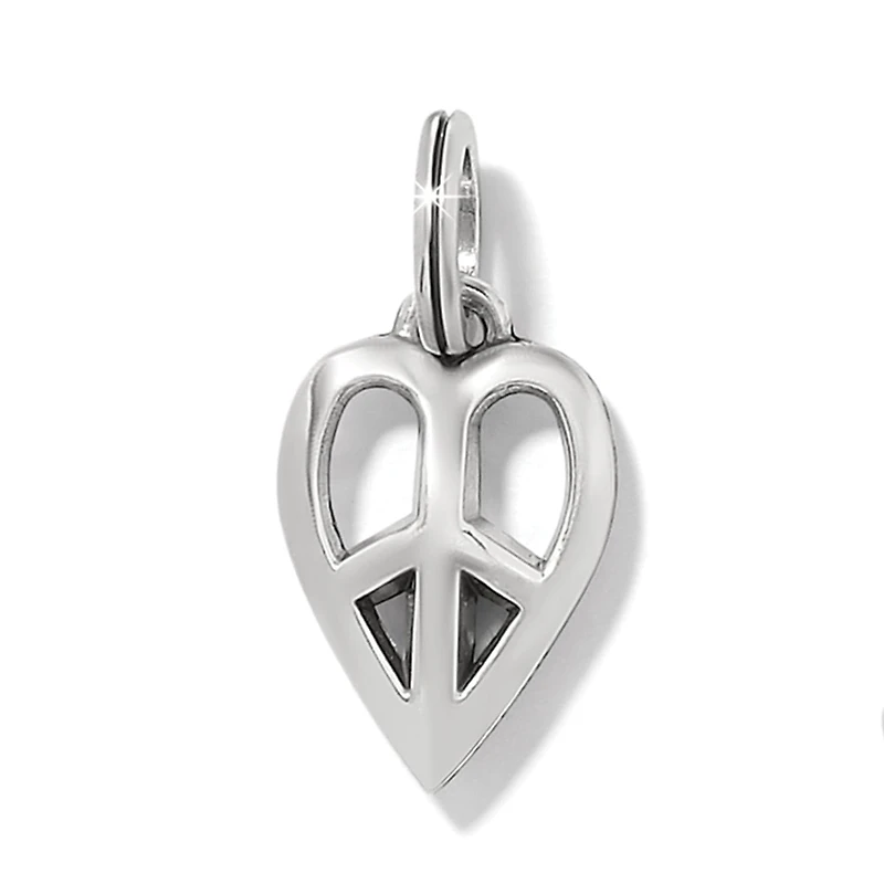 Peace Heart Charm