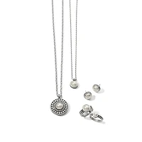 Pebble Dot Pearl Slim Band Ring