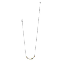 Pebble Edge Crescent Bar Necklace