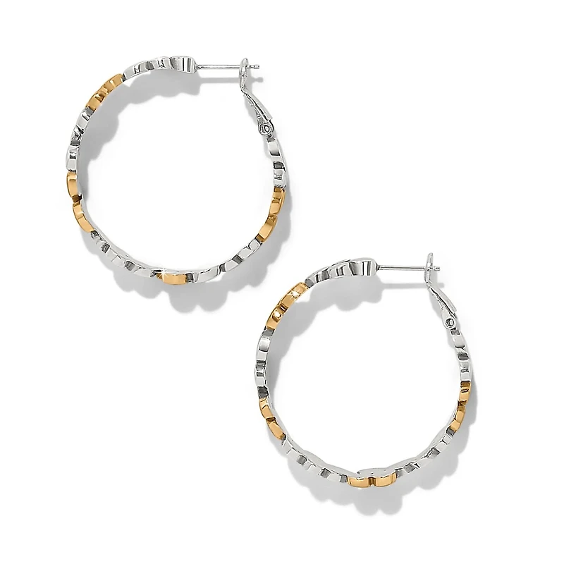 Pebble Edge Large Hoop Earrings