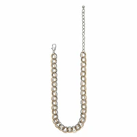 Pebble Link Two Tone Necklace