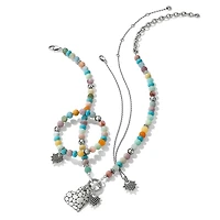 Pebble Sweet Hearts Charm Stretch Bracelet