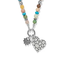 Pebble Sweet Hearts Token Charm Necklace