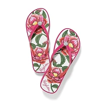 Petal Fuchsia Platform Flip Flops