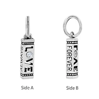 Pink Heart Charm Bangle