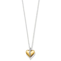 Precious Heart Two Tone Petite Necklace