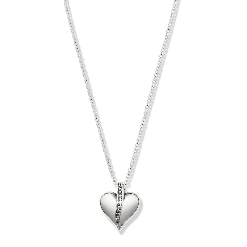 Precious Heart Two Tone Petite Necklace