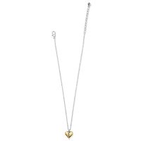 Precious Heart Two Tone Petite Necklace