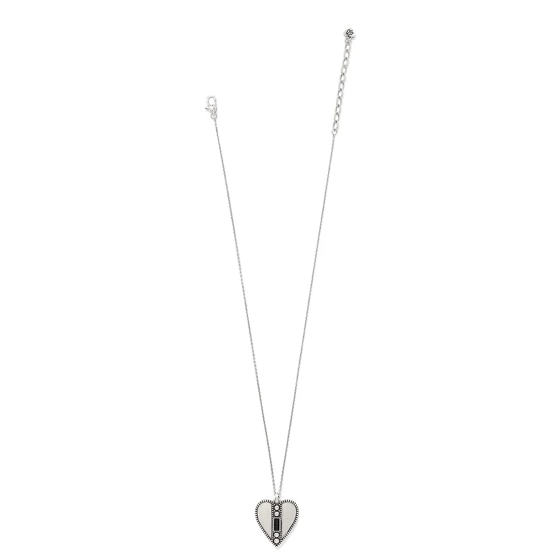 Pretty Tough Gem Heart Necklace