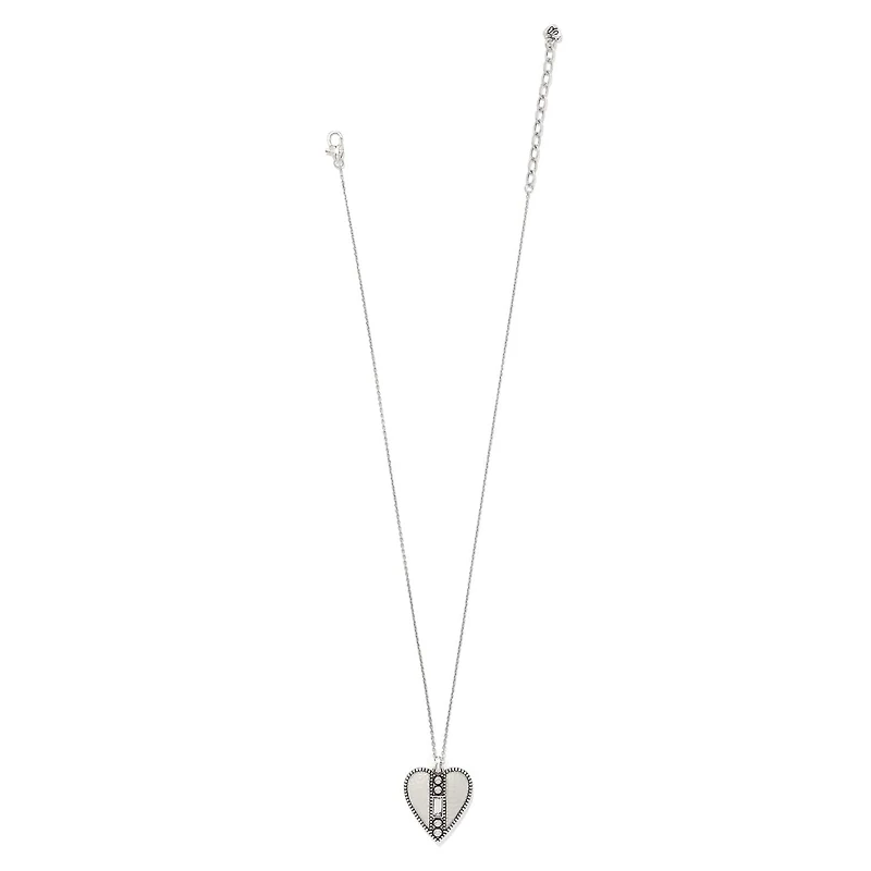 Pretty Tough Gem Heart Necklace