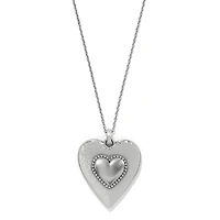 Pretty Tough Gem Heart Necklace