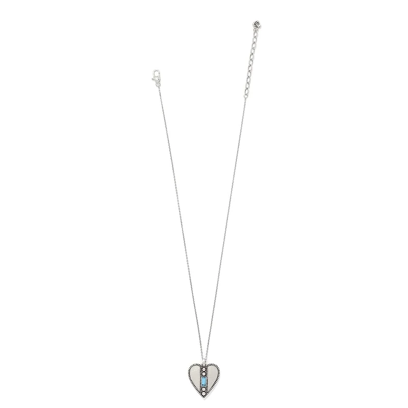 Pretty Tough Gem Heart Necklace