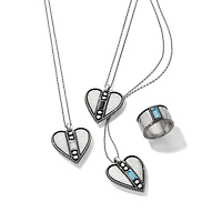 Pretty Tough Gem Heart Necklace