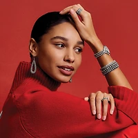 Pretty Tough Gem Hinged Bangle