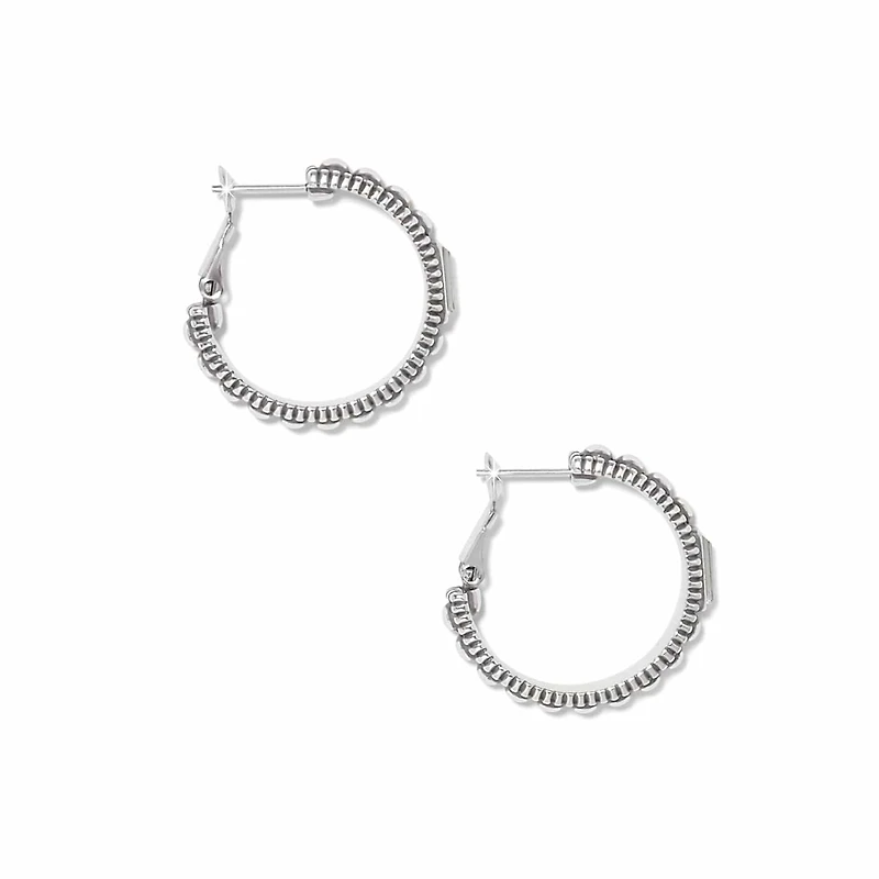 Pretty Tough Gem Hoop Earrings