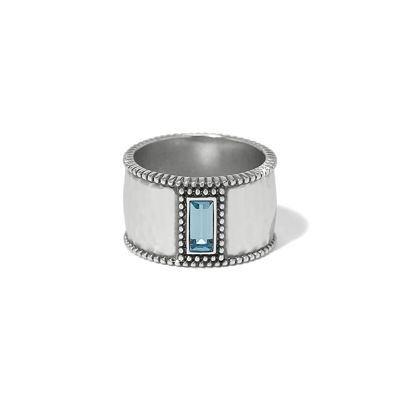 Pretty Tough Gem Wide Band Ring