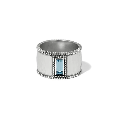Pretty Tough Gem Wide Band Ring