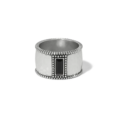 Pretty Tough Gem Wide Band Ring