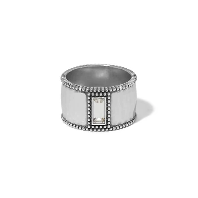 Pretty Tough Gem Wide Band Ring