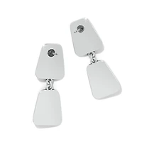 Pretty Tough Geo Post Drop Earrings