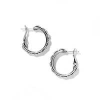 Pretty Tough Stud Medium Leverback Hoop Earrings