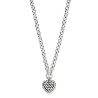 Pretty Tough Weave Heart Necklace