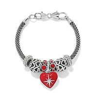 Red Heart Charm Bracelet