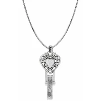 Reno Heart Badge Clip Necklace