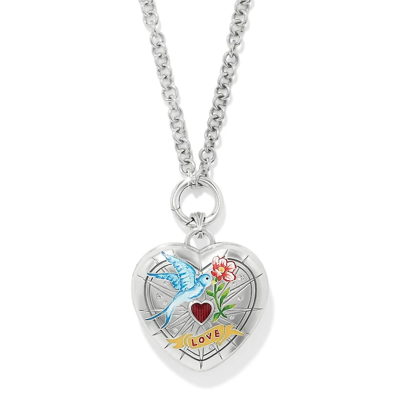 Reverie Bluebird Locket Necklace
