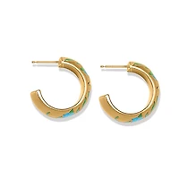 Reverie Flower Hoop Earrings
