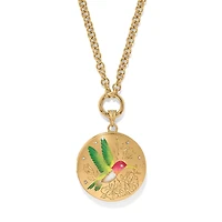 Reverie Hummingbird Locket Necklace