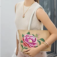 Roselyn Straw Tote