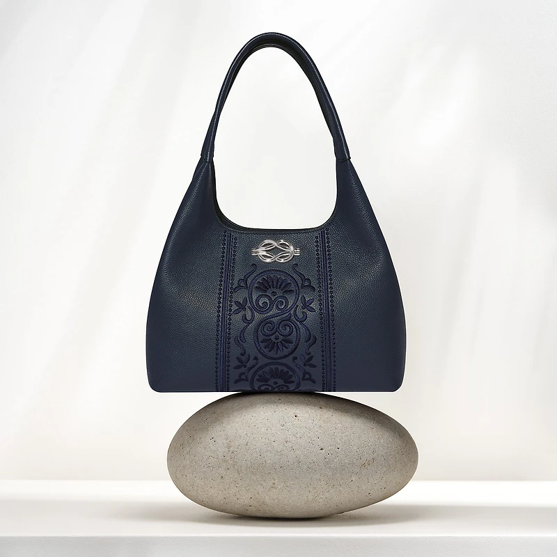 Selene Embroidered Shoulder Bag