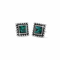 Sparkle Square Mini Post Earrings