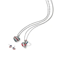 Spectrum Hearts Long Necklace