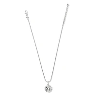 Spider Web Charm Necklace