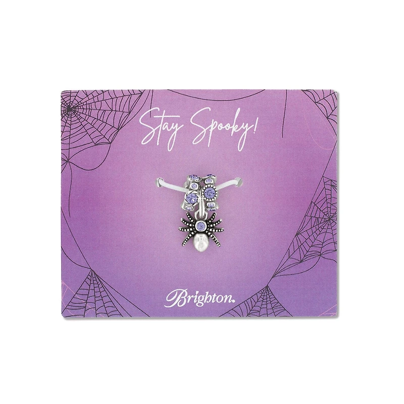 Spooky Spider Charm Card