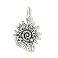 Sunburst Shell Charm
